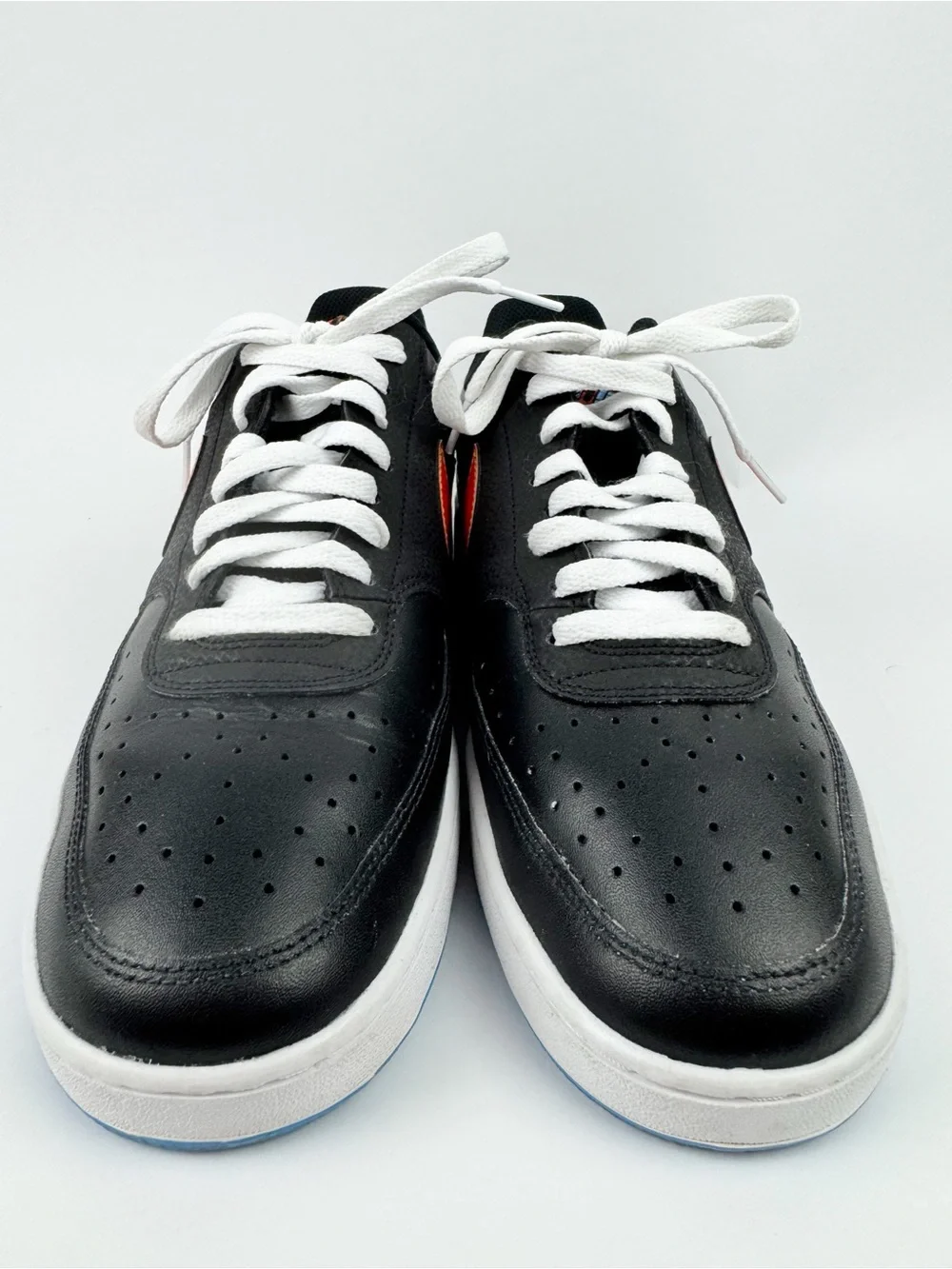 Nike Court Vision Low 'Black Gradient' sneakers Red & Yellow Gradient Swoosh